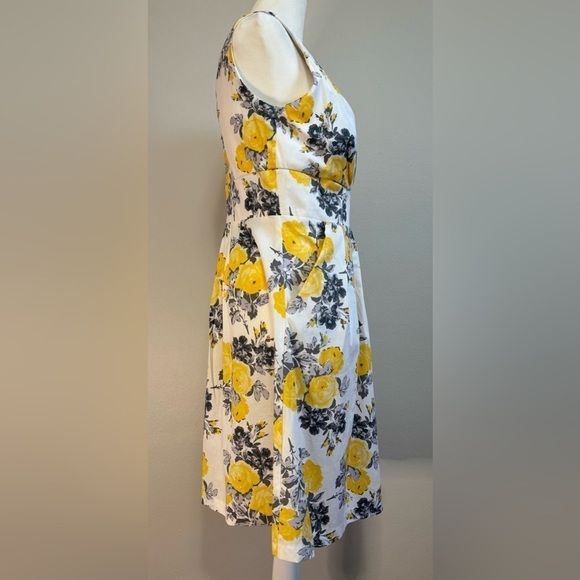 Corey P Women’s Floral Fit & Flare Spring Summer Dress Size 6 - Picture 4 of 11